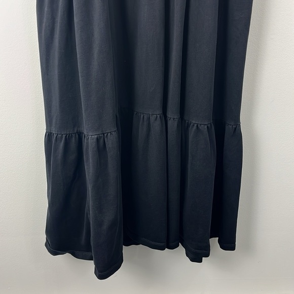 Crown & Ivy Black Sleeveless Tiered Boho Scoop Neck Maxi Dress Womens Size 1X - Picture 12 of 13